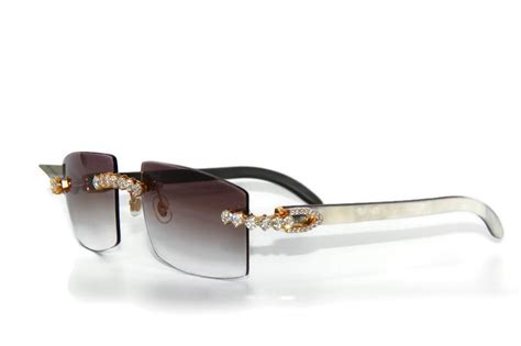 cartier buffalo glasses with diamonds.